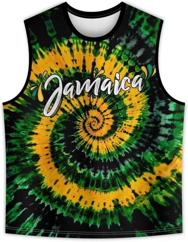 Men's Jamaica Lion Tank Top Jamaican Flag Graphic Printed Vest